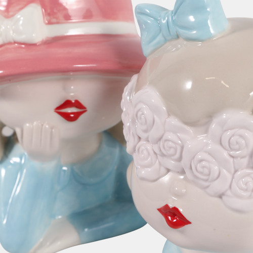 23413#S/2 6" Girl Figurines, Multi