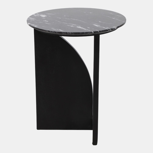 23552#22x18" Modern Accent Table, Black
