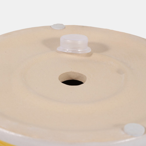 19138-02#Cer, S/2 6/8" Round Chinoisere Planters, Yellow