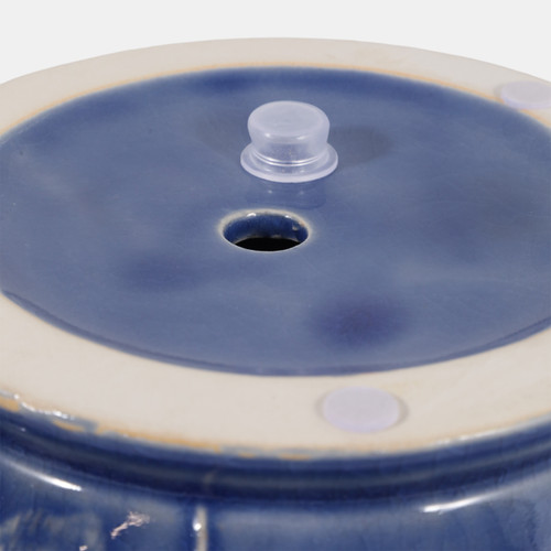 23613-02#S/3 8/9/11" Wildflower Ruffle Edge Planters, Blue