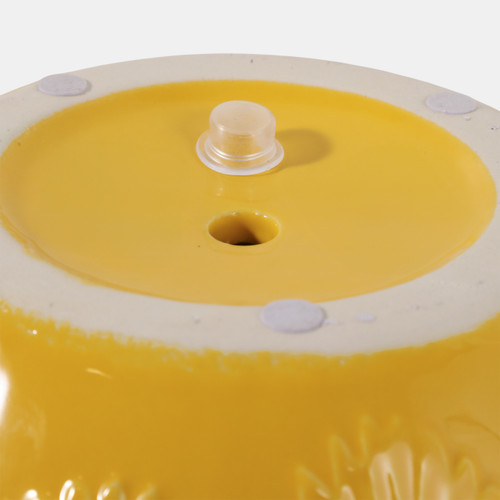 23617-02#S/2 6/8" Daisy Planters, Yellow