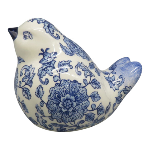 23670#S/2 6x5" Chinoiserie Birds, Blue/white