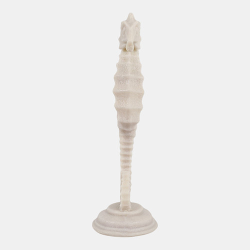 23735#4x4x12 Resin Sand Seahorse Natural