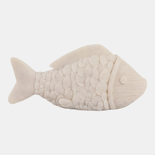 23738#7x2x3 Resin Sand Fish Natural