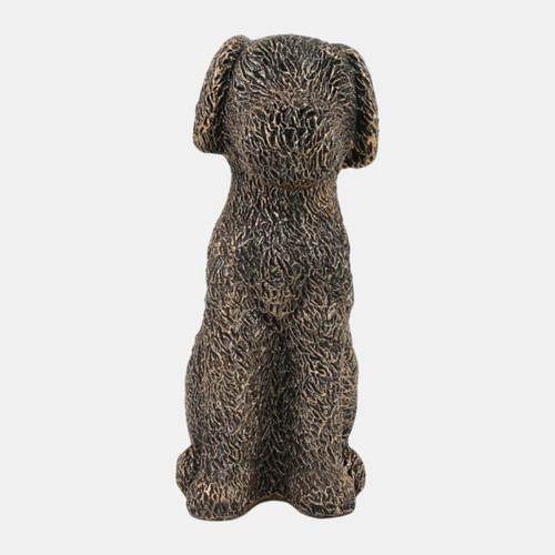 23783#9x6" Sitting Dog, Bronze