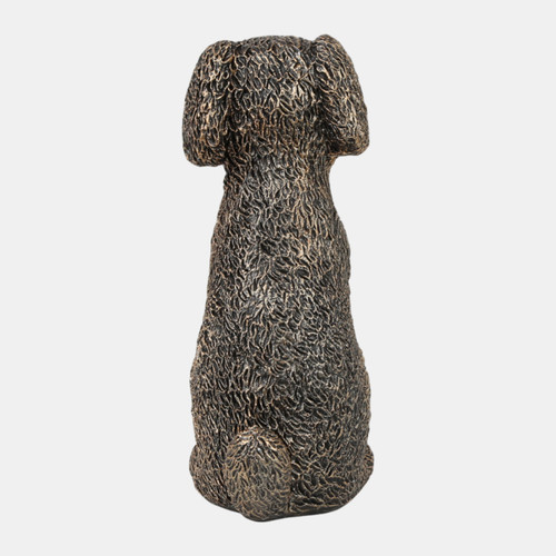 23783#9x6" Sitting Dog, Bronze