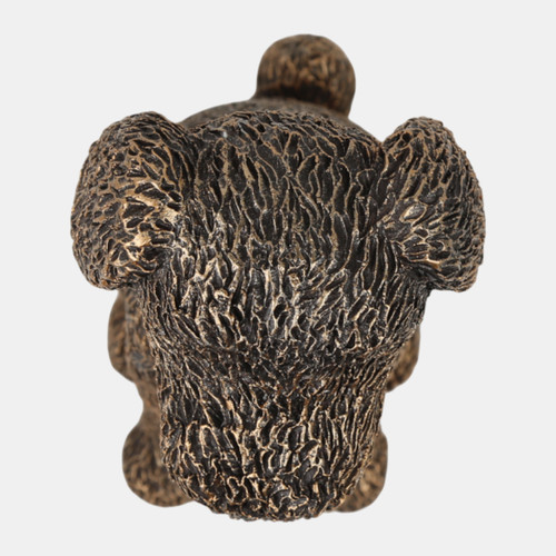 23783#9x6" Sitting Dog, Bronze