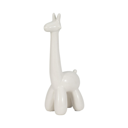White Giraffe Balloon Animal - Whimsical Home and Office Decor