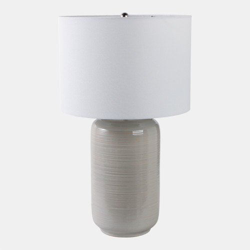 51393#26" Ceramic Table Lamp, Beige