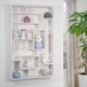 12097-01#Wooden Multi-tier Wall Shelf, Whitewash