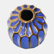 13035-12#Ceramic 8" Decorative Vase Navy/gold