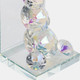 13196-08#S/2 Crystal Diamond Bookends, Rainbow