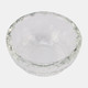 13212-04#Glass Trinket Box Clear W/silver Lotus Top