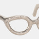 13532-02#Silver Glasses Sculpture