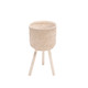 13574-06#S/3 Bamboo Planters White Wash