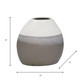 13825-01#Ceramic 9" Vase, Multi Gray