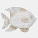 14332-01#Resin 13" Fish Figurine, White Wash