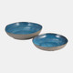 14352#S/2 Ceramic 12/15" Bowls, Blue