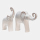 14354-06#Ceramic 6x11"  Elephant, Cream