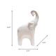 14354-06#Ceramic 6x11"  Elephant, Cream