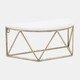 14409-01#Wood / Metal 16" L Demilune Wall Shelf, White