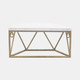 14409-02#Wood / Metal 12" L Demilune Wall Shelf, White