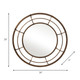 14658-01#Metal Frame 28" Wall Mirror ,gold - Wb