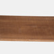 14734#Metal/wood 20" Hexagon Shelf, Brown/black