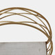14736#S/3 Metal Round Wall Shelves,white/gold
