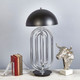 50262-02#Metal 28" Art Deco Table Lamp,silver