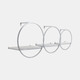 13107-05#S/3 Wood/metal Wall Shelves, White/silver