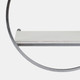 13107-05#S/3 Wood/metal Wall Shelves, White/silver