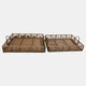 15046#S/2 Bamboo Trays 20/22", Natural