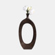 15240-01#Aluminum 25"h Cut-out Vase, Bronze