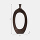 15240-01#Aluminum 25"h Cut-out Vase, Bronze