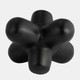 15264-02#Metal 8" Geometric Orb, Black