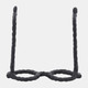 13532-06#Aluminum Glasses Sculpture, Black