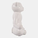15432#Ceramic 7" Yoga Cat, White