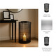 15443#Metal 26" Wire Lantern, Black