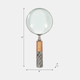 15510#4"d Magnifying Glass, 2-tone Brown/gray