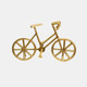 15585-02#9" Metal Bicycle, Gold