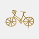 15585-02#9" Metal Bicycle, Gold