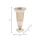 15618-01#15"h Glass Vase W/ Acrylic Base, Silver