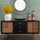 15690#Wood 63x30" Patchwork Sideboard