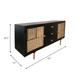 15690#Wood 63x30" Patchwork Sideboard