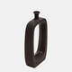13903-11#Cer, 18" Vase W/cutout, Black