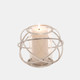 14875-01#S/2 6" Orb Candle Holder , Silver