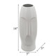 15763-01#14"h Face Vase, White