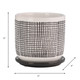 15783-02#6" Mesh Design Planter W/ Saucer, Gray