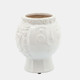 14946-04#6" Grandma Face Planter, White